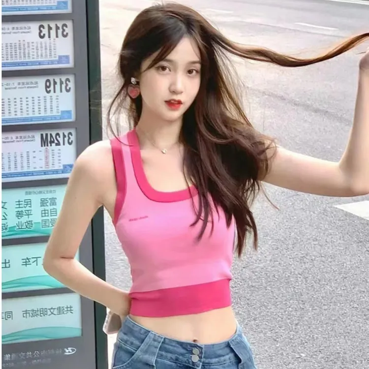 辣妹秋季新款两件套装夏季甜辣风法式针织开衫上衣吊带背心