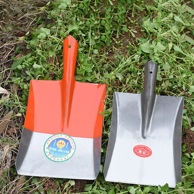 园林工具铁锹锰钢全钢加厚木柄钢锹煤锹种花尖方平头锹农用泥锹