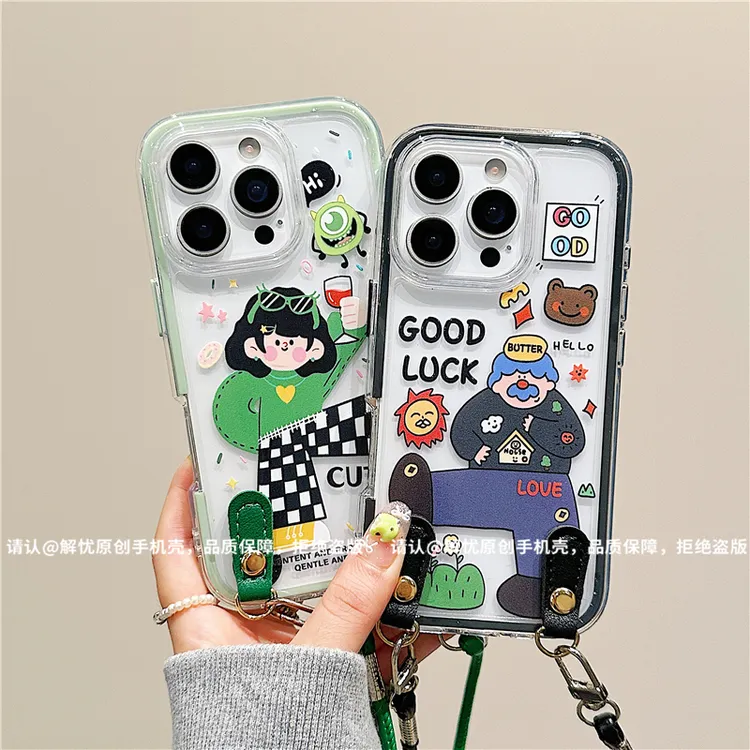 三合一炫彩适用苹果iPhone17/华为荣耀/OPPO/VIVO/小米手机壳爆款