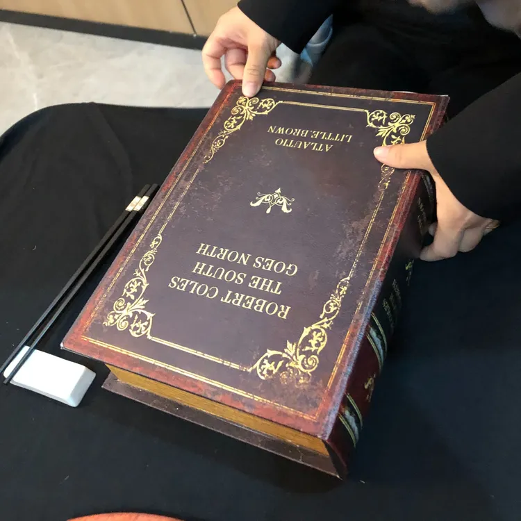 装饰家居 复古书盒 创意书壳 假书 魔术纸 宴会酒店仪式道具