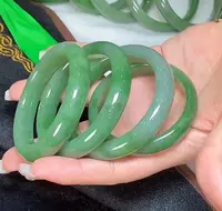 珠光宝气-和田玉手镯碧玉宽条手镯-多样性发一