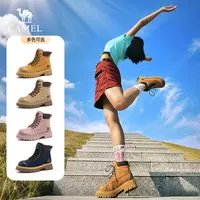 【山系马丁靴二代】骆驼王俊凯明星同款男女情侣经典户外工装大黄靴