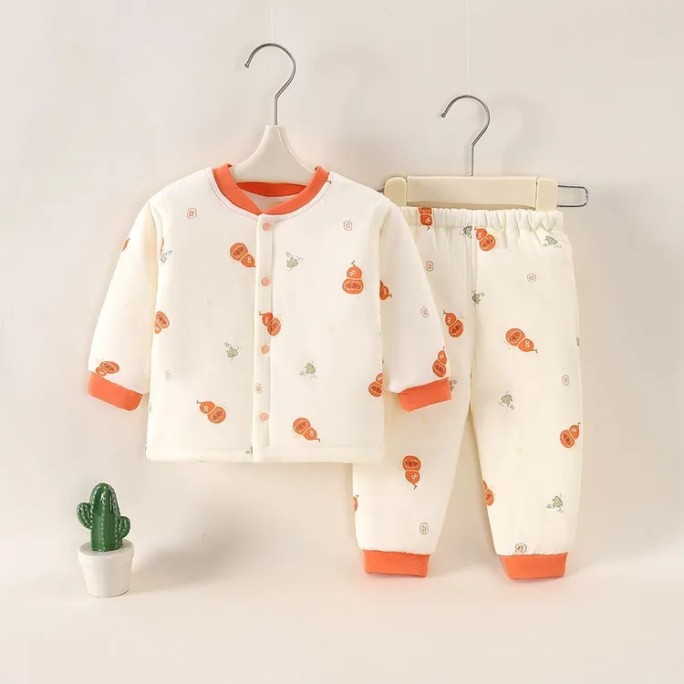 【120克夹棉保暖分体套装】A类儿童秋冬款宝宝舒适夹棉服