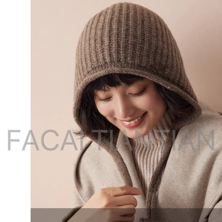 挪威随性搭美利奴羊毛巴拉克拉法帽护耳包头帽针织帽女帽子