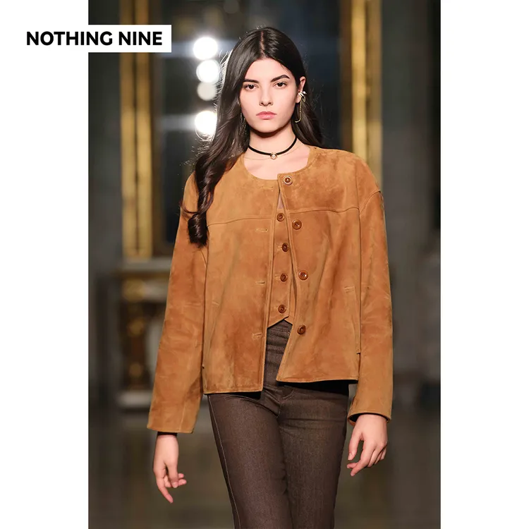NOTHING NINE 【米兰秀款】风吹谷限量麂皮套装马甲/外套