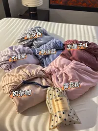 新款时尚百搭简约气质休闲纯色床笠CL035