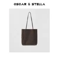 OSCAR&STELLA高级感新款百搭双带复古牛皮女包246-9572
