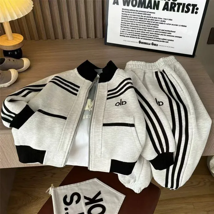 儿童装男童套装秋装2025新款春秋款中大童外套休闲衣服男孩秋季潮