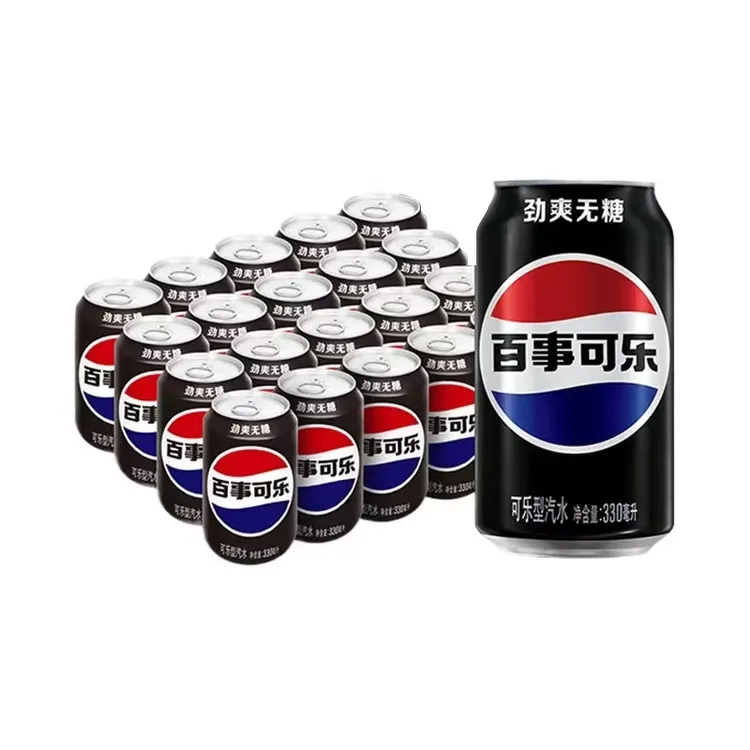 百事无糖可乐200ml迷你罐碳酸饮料百事可乐无糖汽水