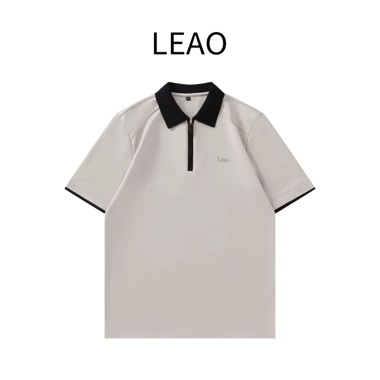 LEAO男装秋冬打底衫高奢经典男士Polo衫休闲简约百搭