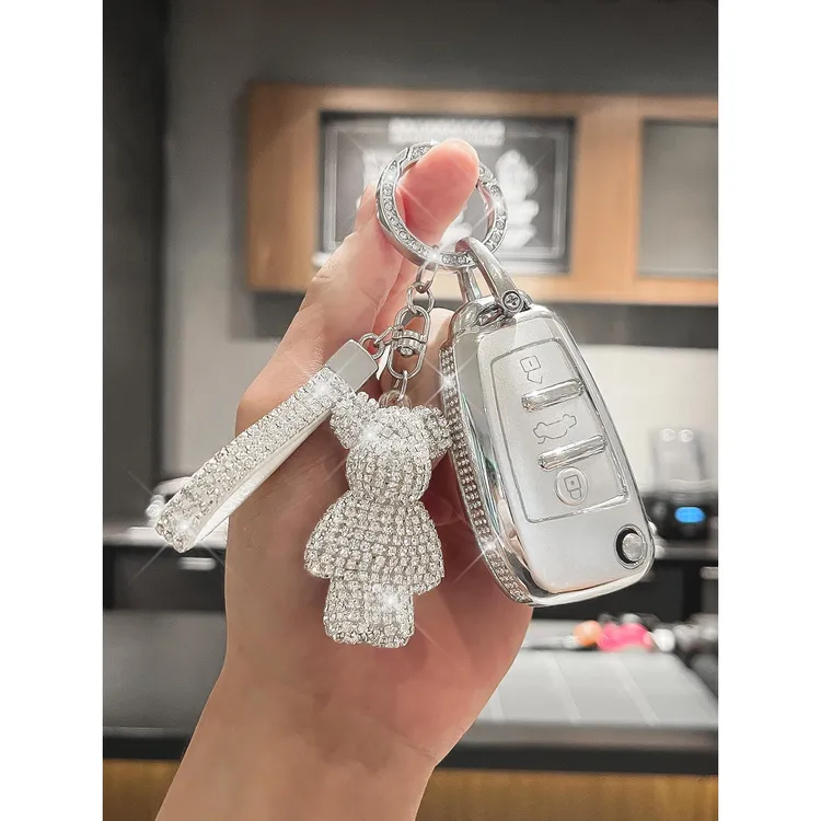 适用奥迪钥匙套新Q3车A3L/A8/Q7/A6/Q5L/A5/Q6高档轻奢壳扣女士