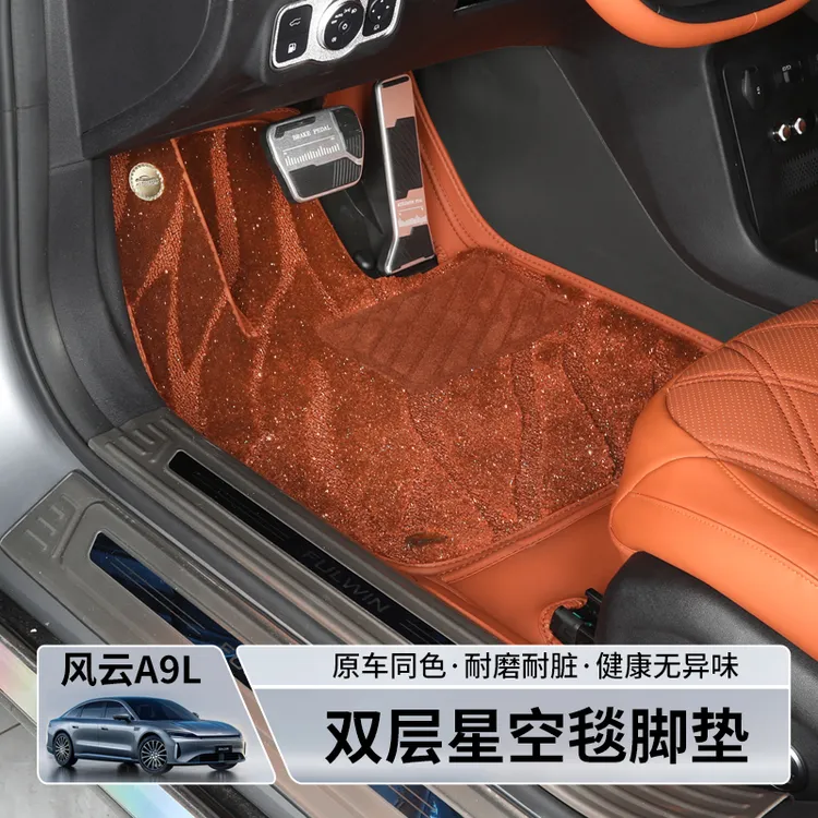 适用于风云A9L汽车脚垫全包围a9l车地垫毯后备箱垫原车色配件改装