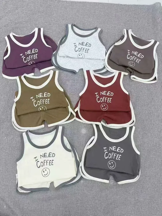 小童儿童2025时尚百搭新款背心可爱活力韩版夏季无袖套装童装