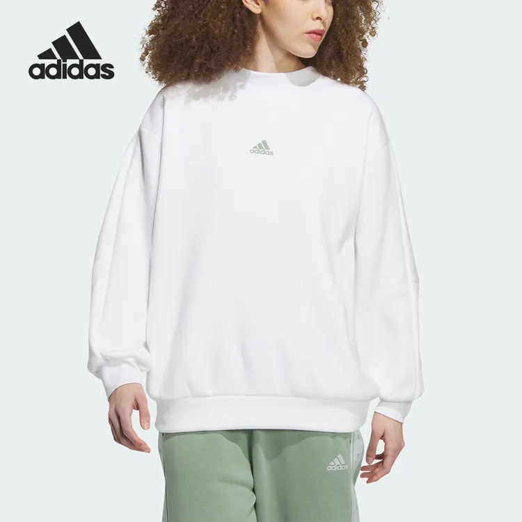 adidas/阿迪达斯女子运动休闲加绒保暖圆领卫衣IK9886