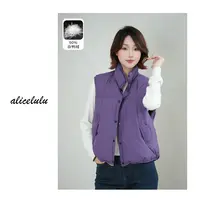 [alicelulu] 时髦通勤羽绒马夹百搭休闲立领新品 S2144558Tr