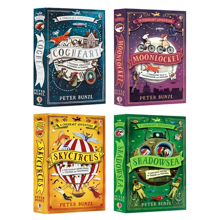Usborne出版 齿轮之心系列4册 英文原版小说 青少年课外阅读