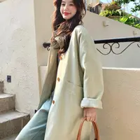 116默认次品无售后立领宽松休闲风衣外套A32