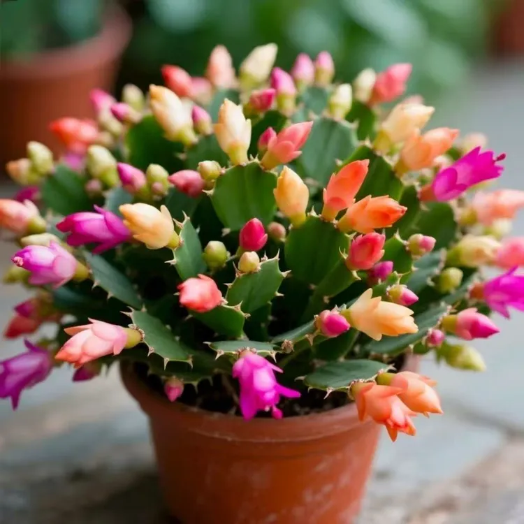 【10-12颗】带花苞多色蟹爪兰花苗盆栽室内阳台庭院花卉四季开花卉