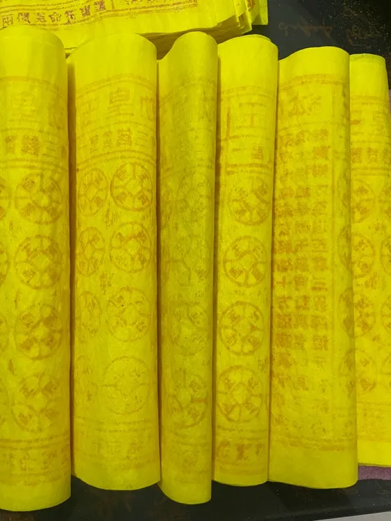 手工拓印朱砂传统古画玉皇纸适合探望老人与家庭聚会