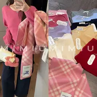 【mimius】喵喵 泡菜国订单全羊毛松感弛百搭卷边针织衫 WG09076
