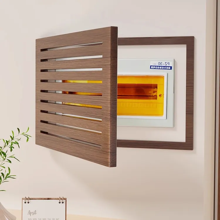 实木弱电箱遮挡免打孔装饰盖板电表箱画多媒体网线盒电闸遮丑挂画