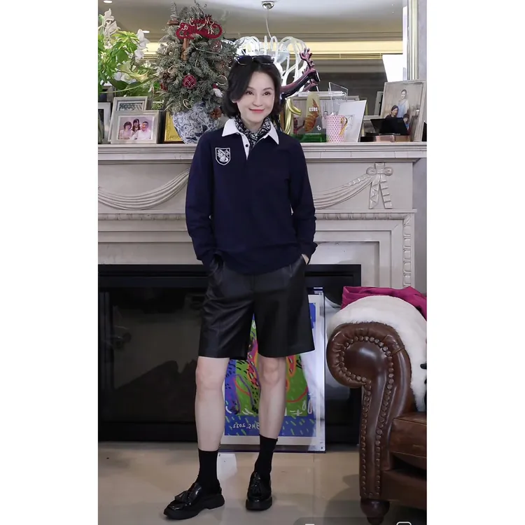 我是摩羯 海螺polo衫 新疆长绒棉高密万针刺绣春夏撞色翻领T恤