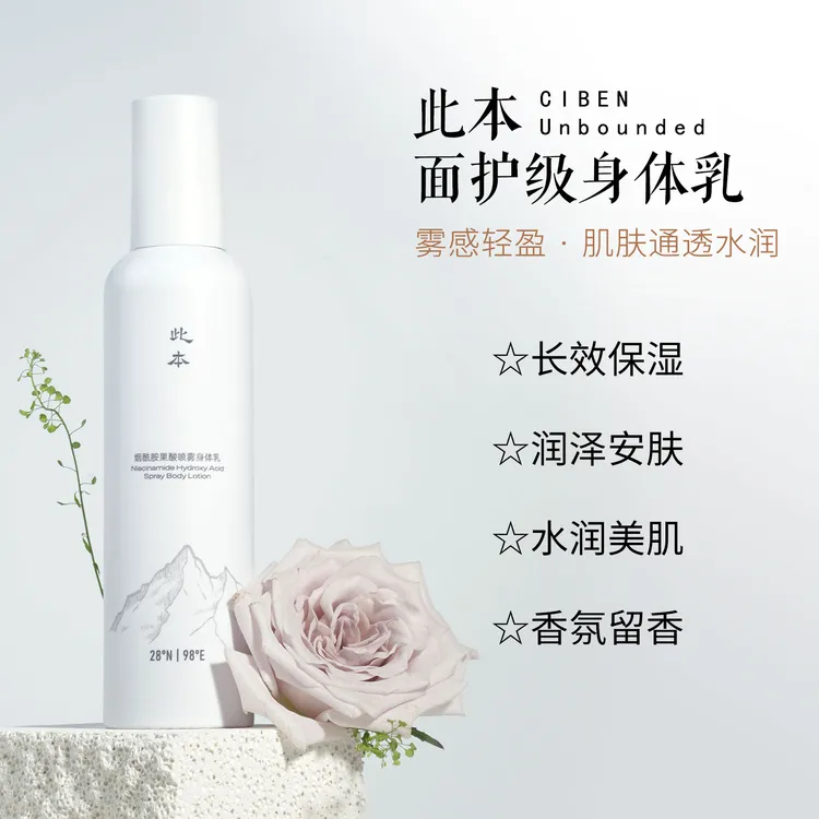 【此本】烟酰胺果酸身体乳 保湿滋润 嫩肤清爽 持久留香STR