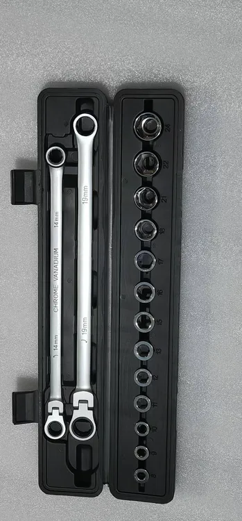 加长型换头棘轮扳手套装 可活动头 奥迪大众等四轮定位专用套装