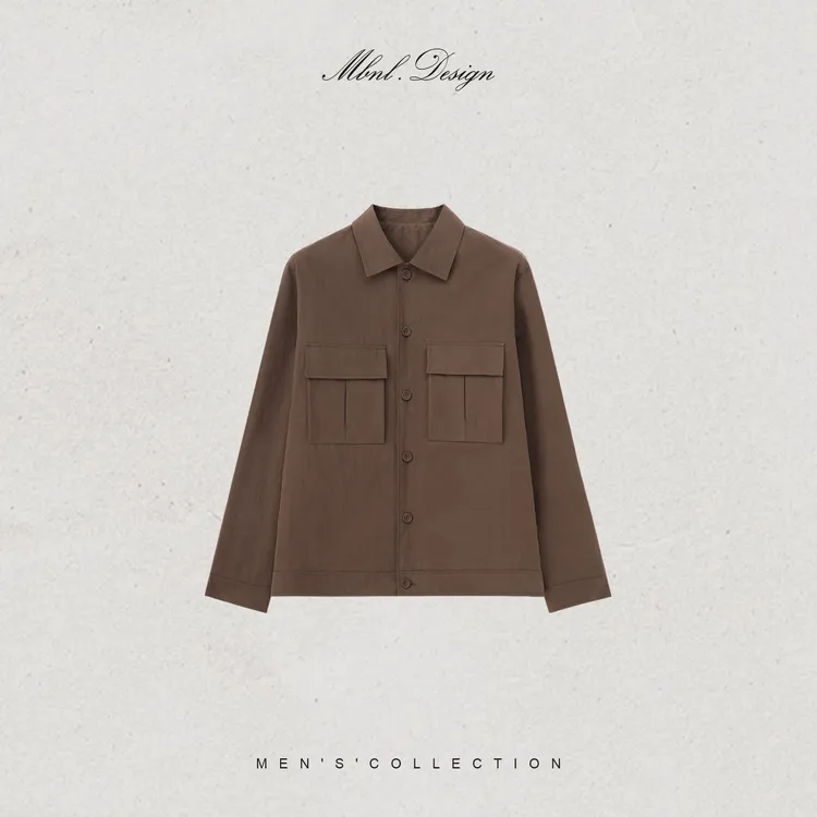 MBNL-F「Cotton Twill」秦磊男装密集针脚棉混纺夹克LL-SWT0075
