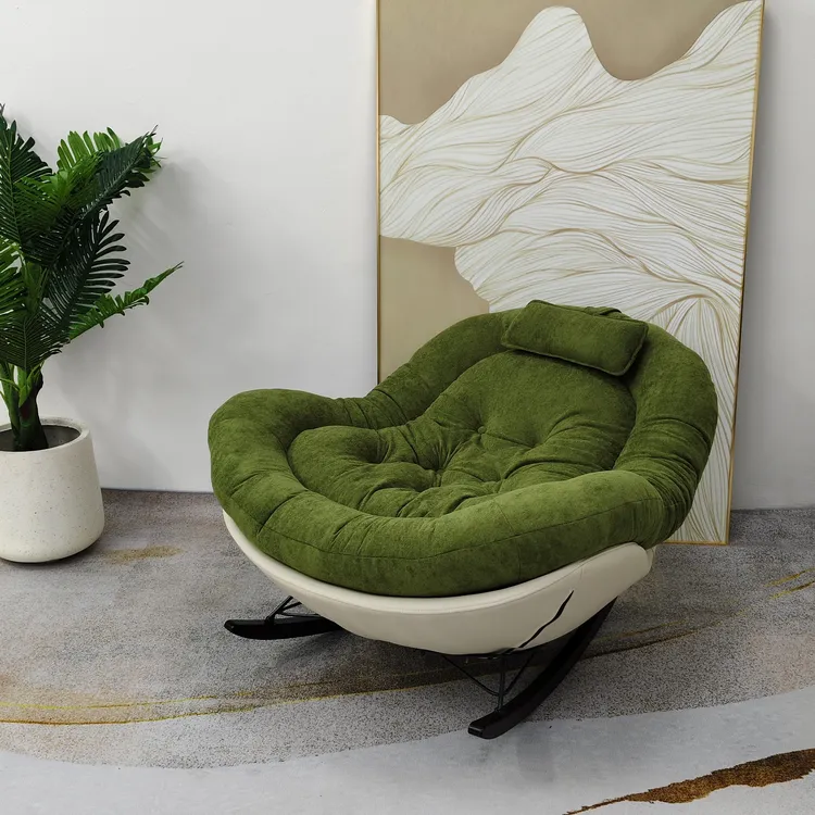 懒人沙发摇摇椅轻奢客厅家用创意简约阳台榻榻米躺椅个性极简#668