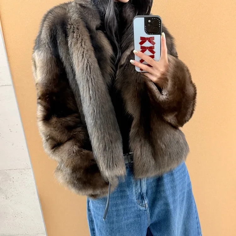 人造皮草 ZLFZSS 25秋冬 DK032 皮草外套短款女