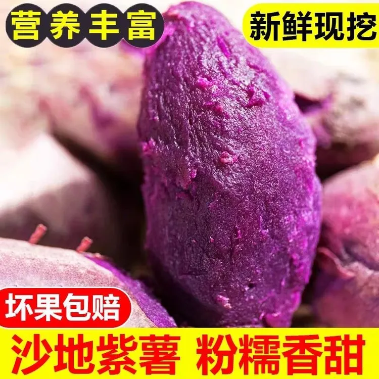 【现挖现发】糖心紫薯新鲜粉糯香甜现挖粗粮农家蜜薯软糯健康