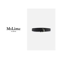 王嬛嬛MsLime25年新款【25罗兰】时尚百搭黑色牛皮腰带 HD2C0085