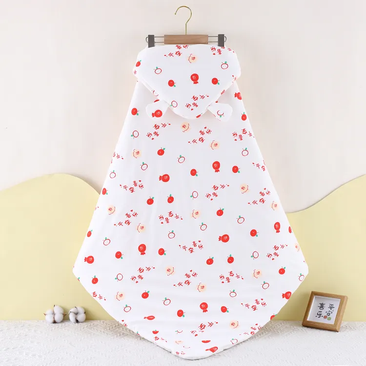 【纯棉抱被】婴幼儿全棉可水洗棉花盖毯夹棉新生儿包被纯棉100%全棉