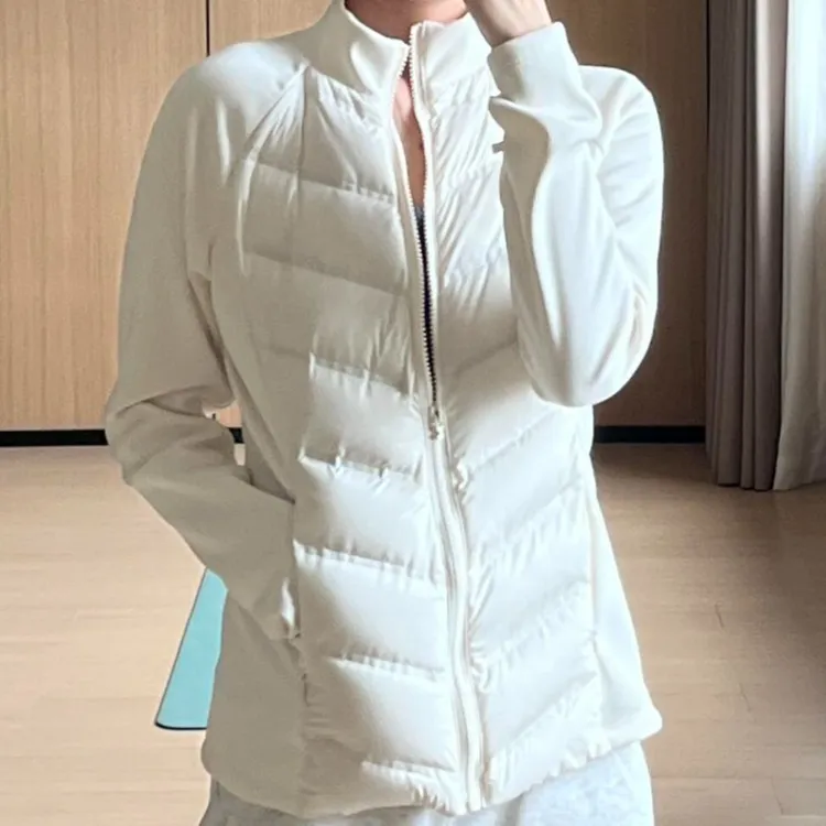 胖东来代购冲锋衣羽绒服内胆配大衣女入冬季2024新款收腰校服内搭