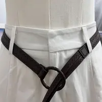 红色美式复古千禧辣妹压线纹路腰带简约高级感休闲百搭y2k皮带