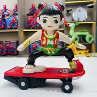 新款哪吒特技滑板车哪吒玩具【需备3个5号电池】【电商装】