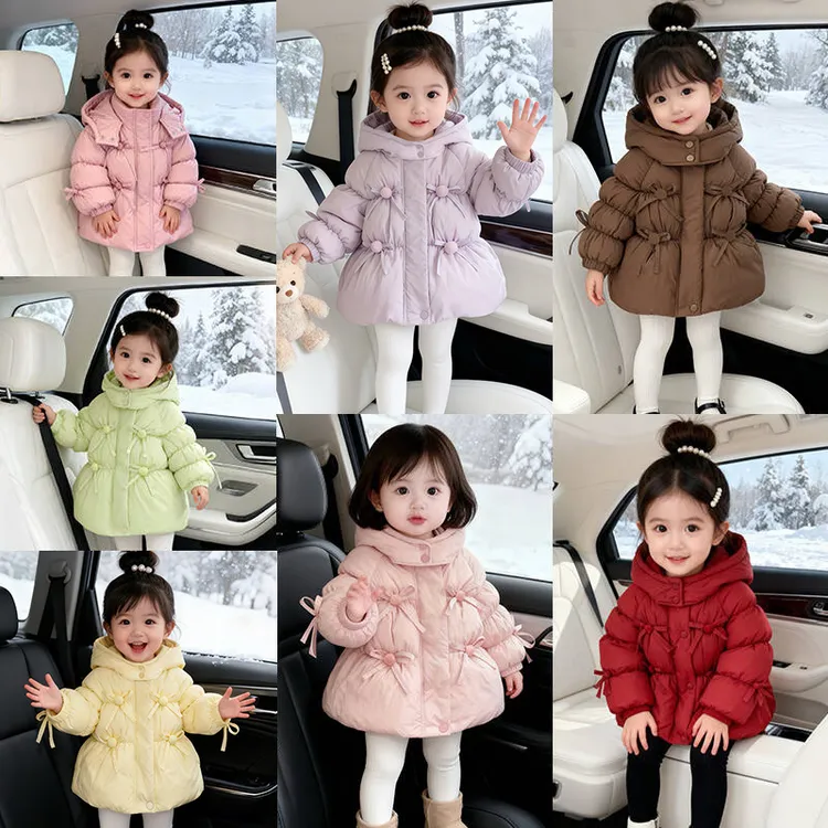 3岁女宝女童新款儿童棉服秋冬洋气儿童衣服加厚童装外套冬装