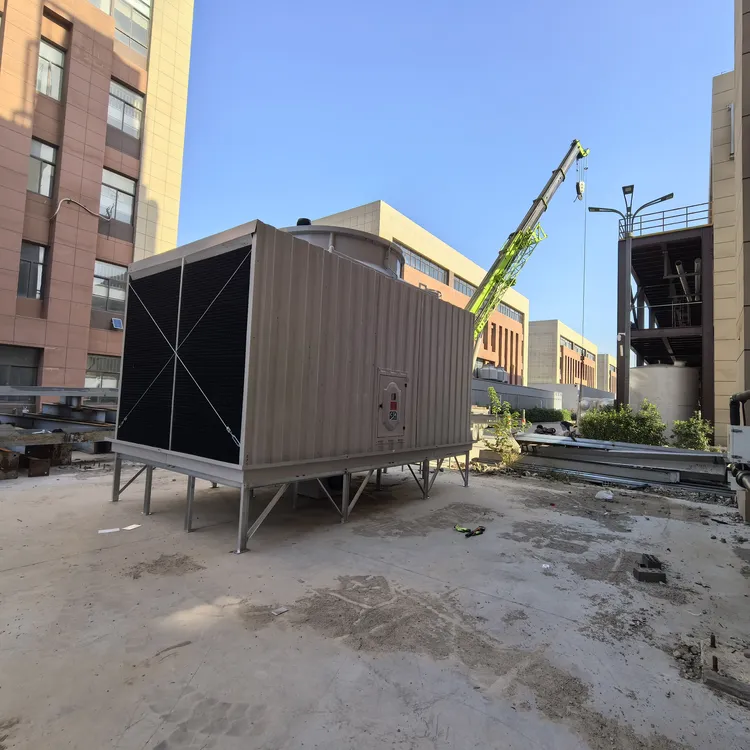 工业横流方形玻璃钢冷却塔100T