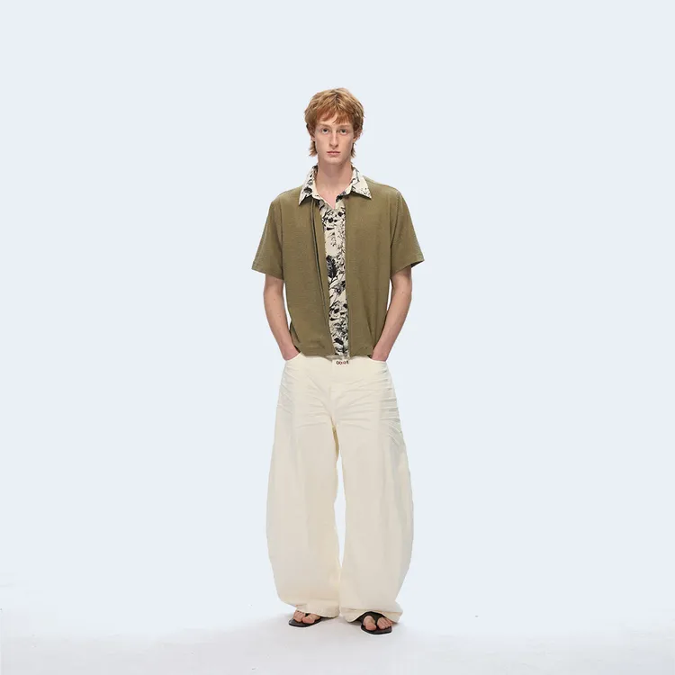 TZ killer Floral texture shirt 肌理提花层次感花卉衬衫商品图