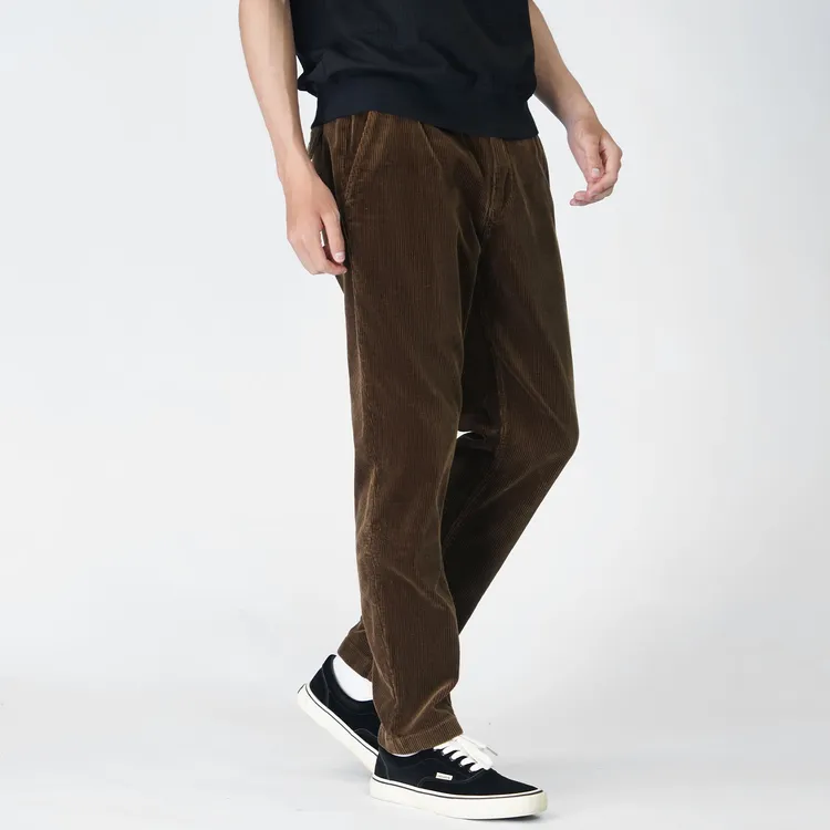 青原北纬三十度品牌男装秋冬直筒休闲裤经典复古英式度假灯芯绒户外