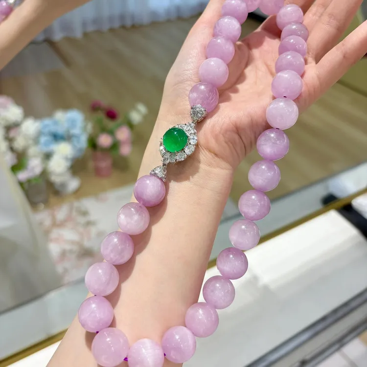 镀18k色白金色蛋面碧色珠项链手链连接扣多功能万能扣头百搭精致
