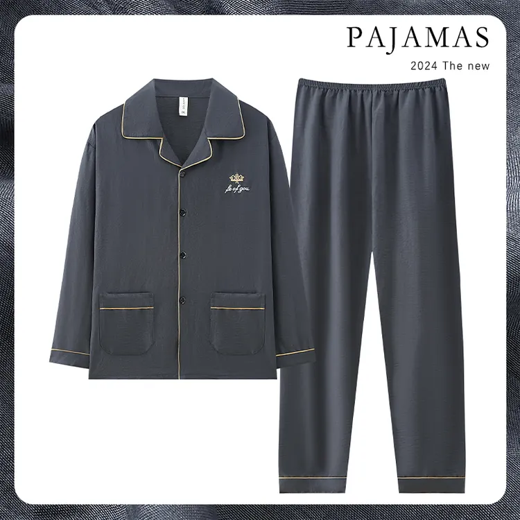 【狂欢直降】夏季薄款男生透气云朵棉男士亲肤男款家居服男生睡衣