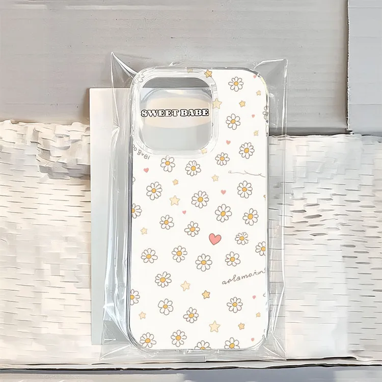 满屏小雏菊适用苹果13手机壳软iphone16pro/15小米vivo华为oppo套