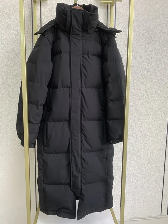 中戏羽绒服哑光黑色男女超长款过膝加厚2025新款情侣宽松外套艺考