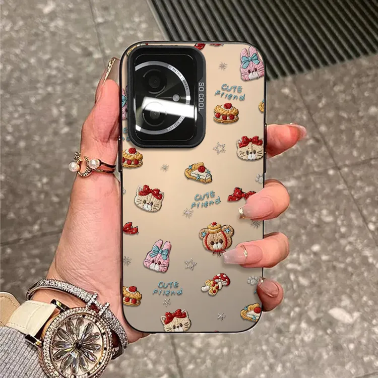 卡通头像适用荣耀400手机壳300新款防摔200磨砂100彩银外壳保护套