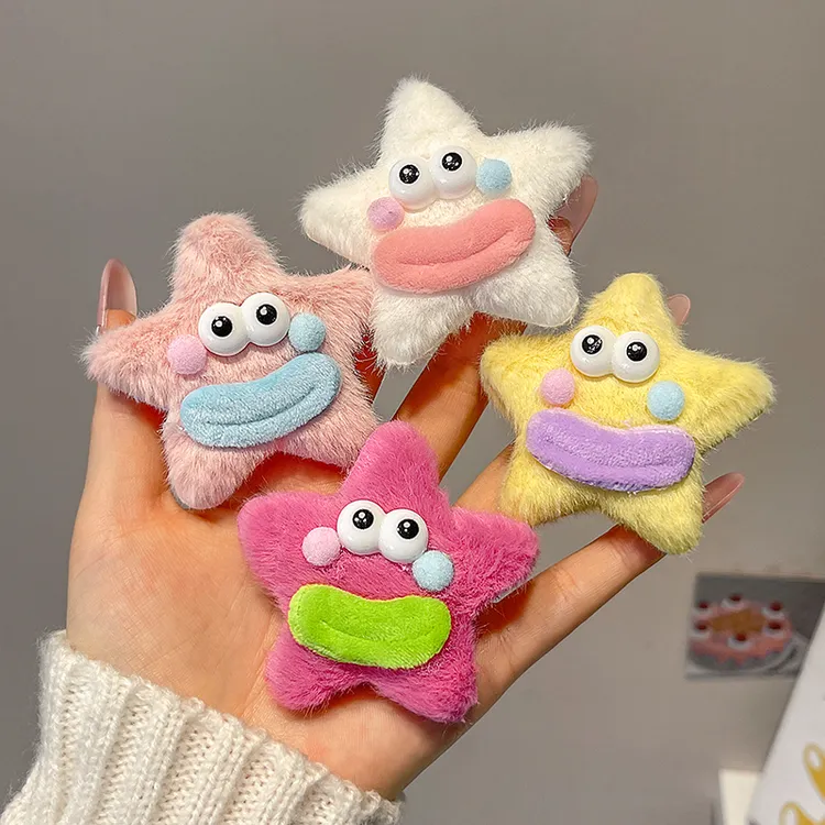 日韩女童少女风女超萌发夹欧美风头饰ins可爱边夹卡通头饰儿童