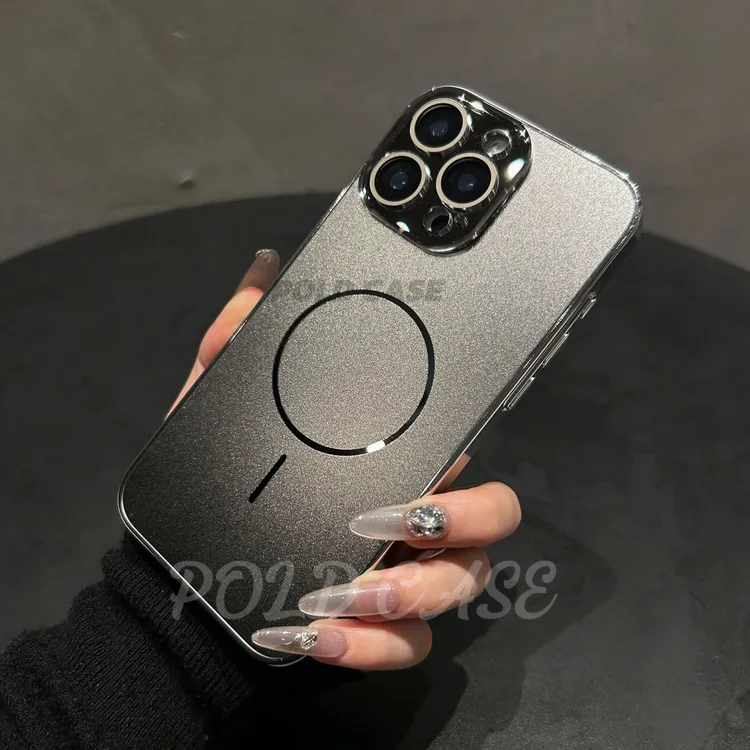 适用苹果16Promax细砂磁吸手机壳苹果16Pro镜头膜保护16/15全包壳