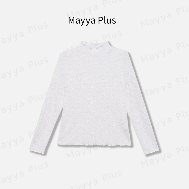 【浪漫满分】Mayya Plus麦芽定制气质显瘦流光风打底衫上衣32546122