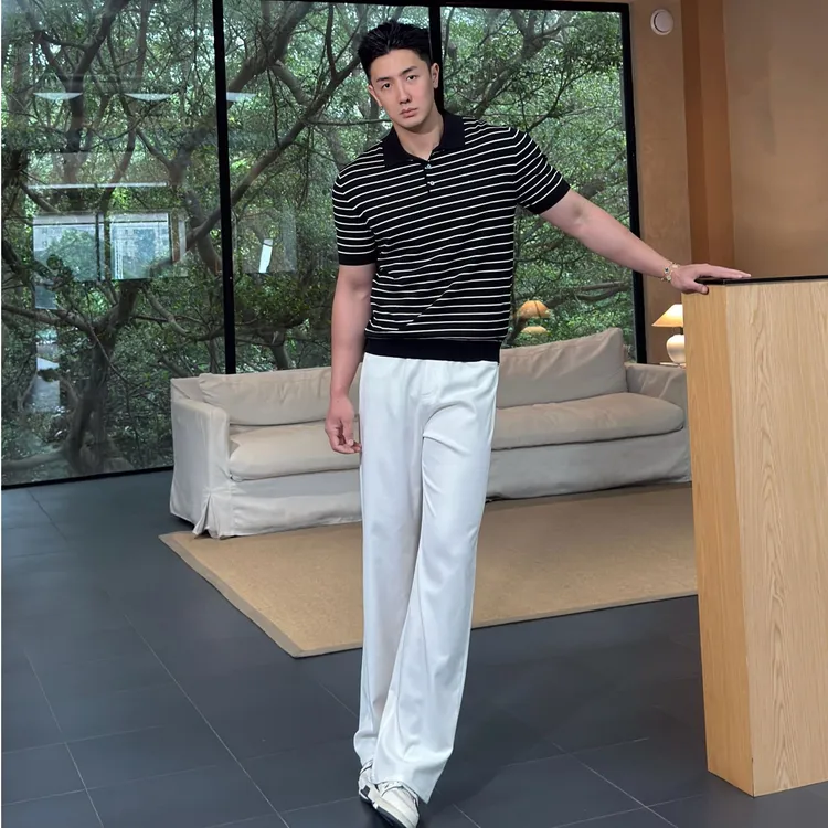 ANN DNR “阳离子神裤”夏季高定阳离子薄款直筒休闲裤KL61296